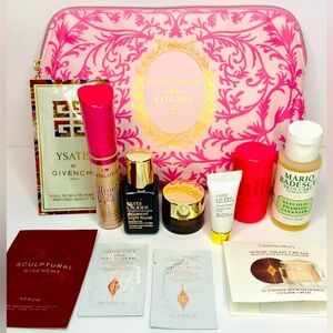 Estee Lauder Pink Pouch with 11 Beauty items